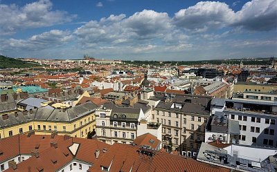 Praha z věže Novoměstské radnice