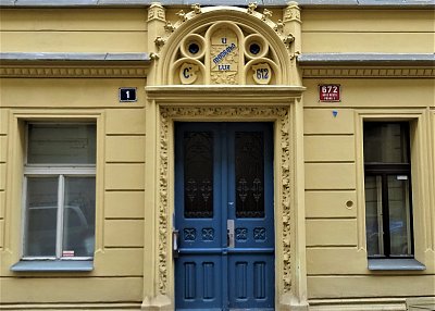 U Modrého lva, Řeznická ulice