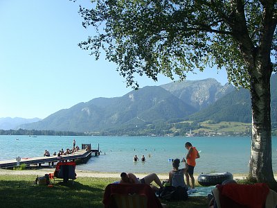 Léto u jezera Wolfgangsee