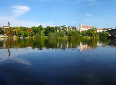 Litoměřice, pohled z loďky *