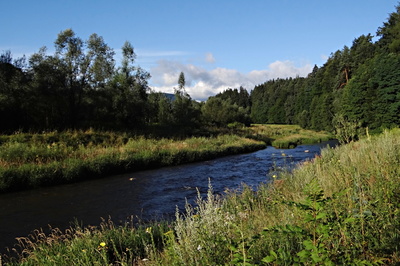 Ráno u řeky Bělé