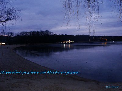 Novoroční pozdrav od Máchova jezera