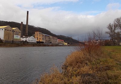 Pohled na město od Labe *