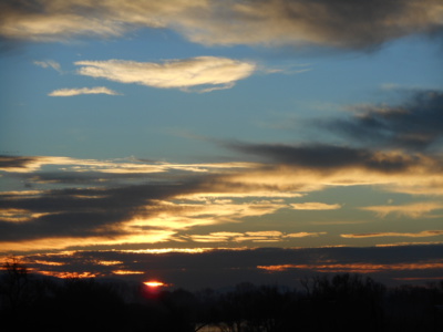 včerejší východ slunce