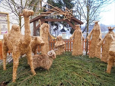 Slámový betlém