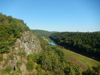 Berounka z hradu Krašov
