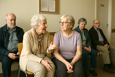 Ráno posnídám prášky a vyrazím k lékaři aneb Srdečný hovor v jedné čekárně
