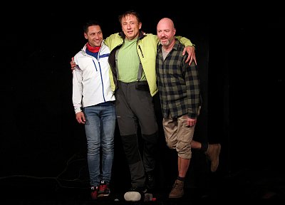Jan Holík, Petr Strach a Martin Pisařík v divadle Ungelt
