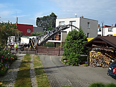 Frézování ulice...