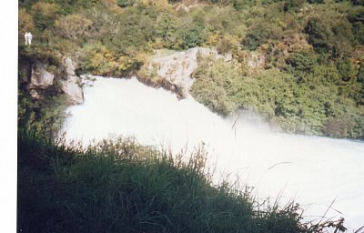 Řeka Waikato - Huka Falls