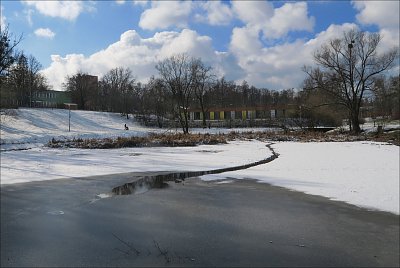 S kočárkem okolo rybníka