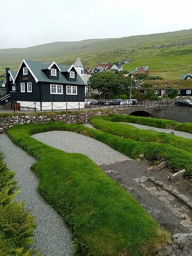 Archelogické naleziště - základy vikingských domů