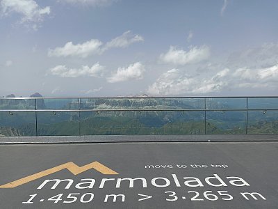 Marmolada - Panoramatická terasa