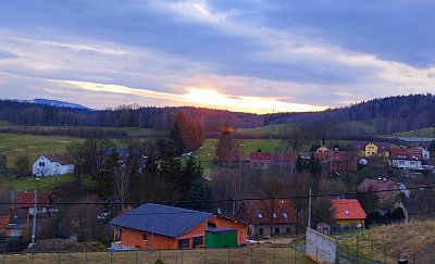 Včerejší západ slunce