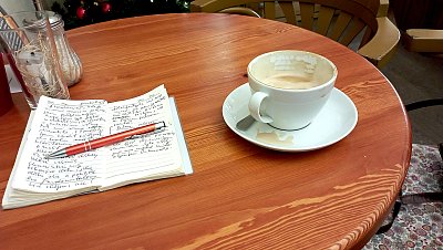 I moje oblíbená kavárna je dobré místo pro psaní