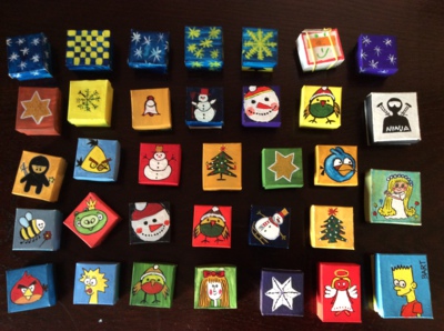 Krabičkománie aneb výroba krabiček pro školní vánoční trh