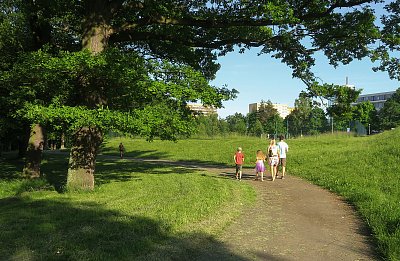 Rodinka na procházce