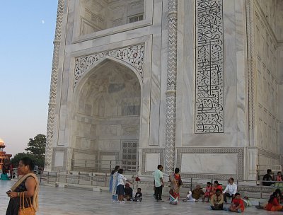 Taj Mahal - zdobený mramor