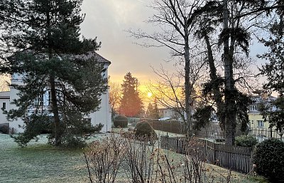 Mrazivé březnové ráno