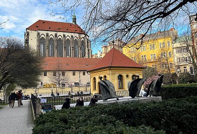 Kostel Panny Marie Sněžné z Františkánské zahrady