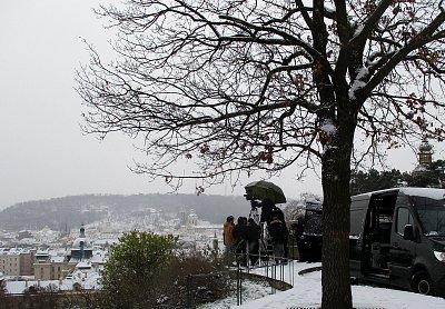 Vzácný dokument...zasněžená Praha