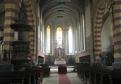 Uvnitř kostela sv. Bartoloměje