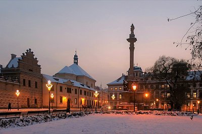Mariánský morový sloup na Hradčanském náměstí
