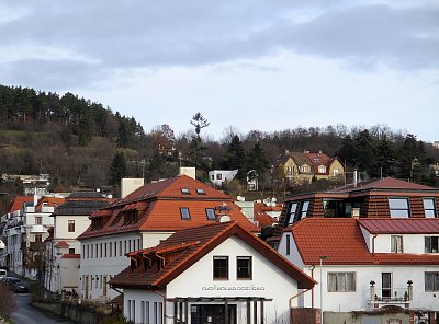 Pohled z Trojské lávky