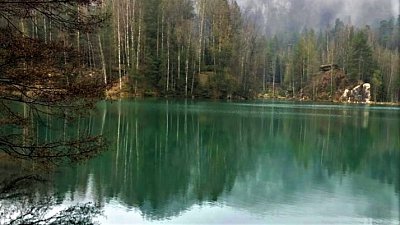 Jezírko v Adršpachu