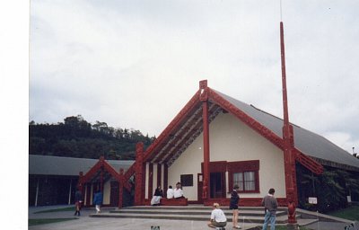 Rotorua - marae (vesnická sněmovna)
