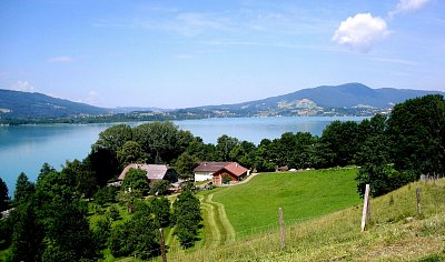 Jezero Mondsee, Salzkammergut, Rakousko