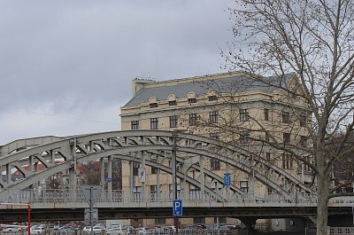 Most Miloše Sýkory přes řeku Ostravici