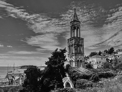 Bývalý kostel svatého Marka s dominikánským klášterem ve městě Hvaru na ostrově Hvar ....*