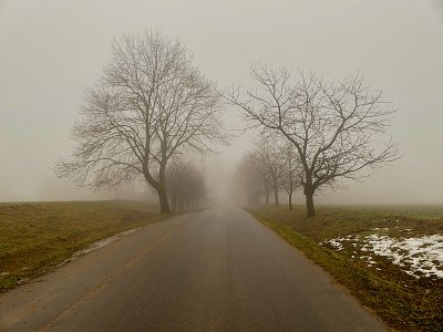 Ztrácí se v mlze....