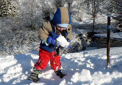 Budu stavět sněhuláka