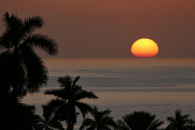 Žloutek - východ slunce