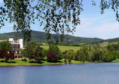 Luhačovická přehrada.