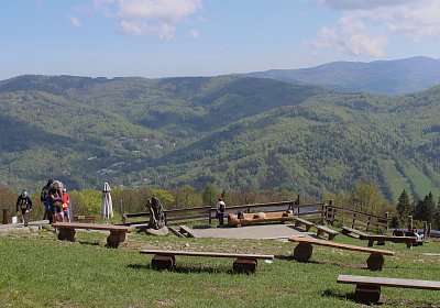 Pohled na Slezské Beskydy