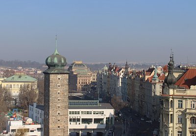 Pohled na Prahu z terasy