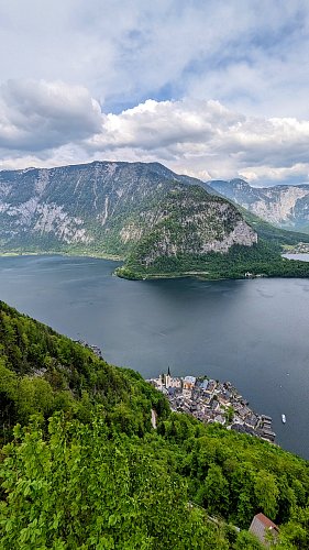 Pohled na část Hallstattu