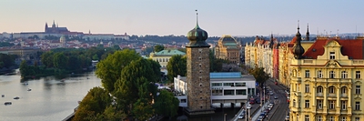 Pražské pohledy (z terasy Tančícího domu)