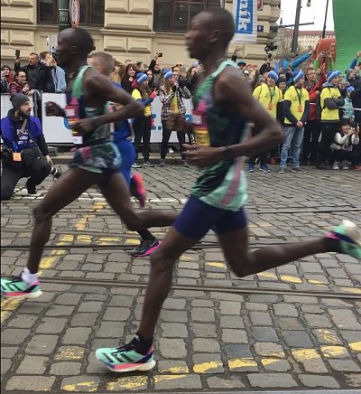 Včerejší půlmaraton *