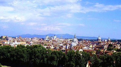 Panorama Říma z Andělského hradu