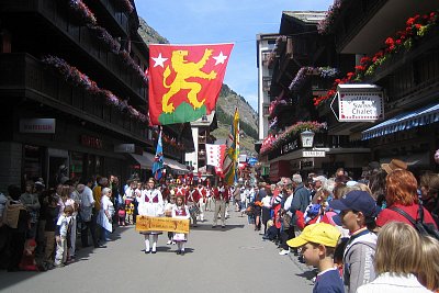 Oslavy v Zermatu