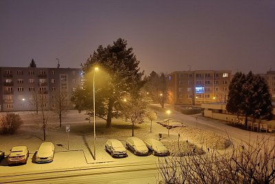 I u nás sněží