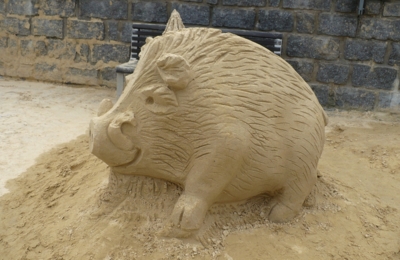 Sochy z písku v Písku