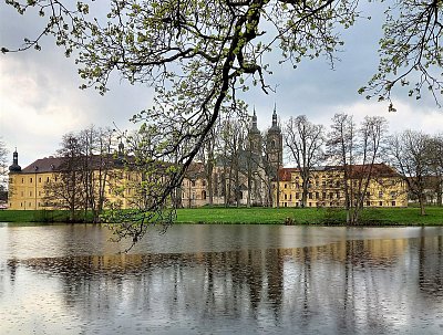 Klášter Teplá a studený déšť