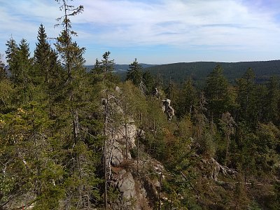 Pohled z vrcholu Devět skal