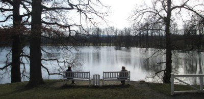 Rozjímání v parku-zámek Kozel