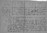 Dopis z Terezína březen 1945 -1